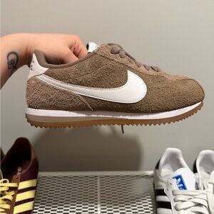 Nike Cortez Suede Brown and White Sneakers